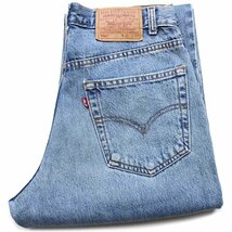 ★00s Levi'sリーバイス 550 デニムパンツ w32 L32★SDP1796 オールド ジーンズ テーパード ルーズ バギー ワイド ストーンウォッシュ_画像1