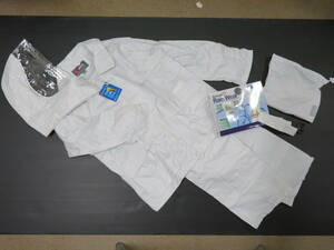 a- Van man and woman use school rainwear #11900 top and bottom collection [ white *5L size ] regular price 6800 jpy. goods ., prompt decision 3980 jpy *