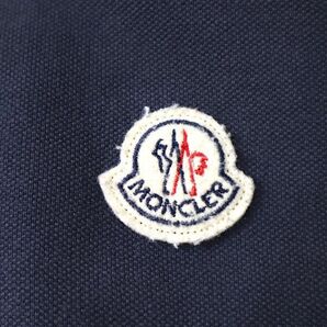 1円！ モンクレール MONCLER NK-DB289 国内正規 胸ロゴ ポロシャツ コットン ネイビー 鹿の子の画像6