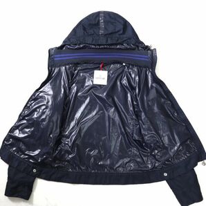 1円！ 国内正規 美品 モンクレール MONCLER NK-DC061  腕ロゴ ブルゾン ナイロン ネイビーの画像5