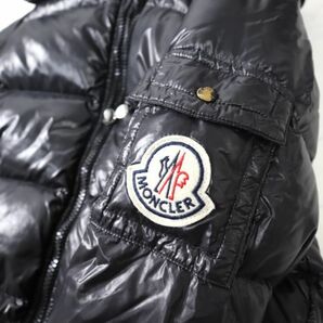 1円！ モンクレール MONCLER NK-DC029 国内正規 腕ロゴ ダウンジャケット フード脱着可 ブラックの画像5