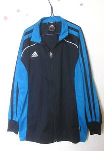 150cm adidas Adidas man girl Climalite jersey jersey outer garment full Zip Junior Kids navy blue blue 5945