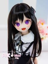 【AK*doll】DDH-01 カスタムヘッド SWセミホワイト 開口 デカールアイ付き_画像9