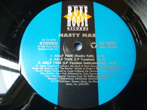 Nasty Nas / Half Time シュリンク付 US12 激ドープ HIPHOP CLASSIC MASTERDISK刻印入