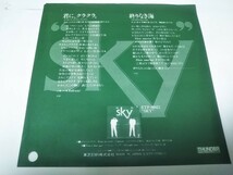 【EPレコード】見本盤　ジャケットパンチ穴があります　君にクラクラ　スカイ　Sky_画像2