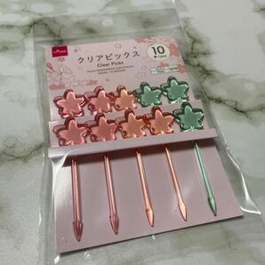 桜クリアピックス☆お弁当用ピック