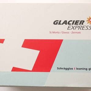 【送料300円/未使用】GLACIER EXPRESS 鉄道 斜めグラスの画像5