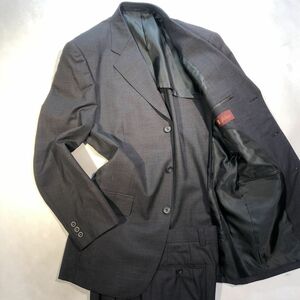 新品【サイズY7 XL★超軽量ソフトスーツ】3Bシングルスーツ グレー系 セットアップ 背抜き サイドベンツ 2タック リクルート