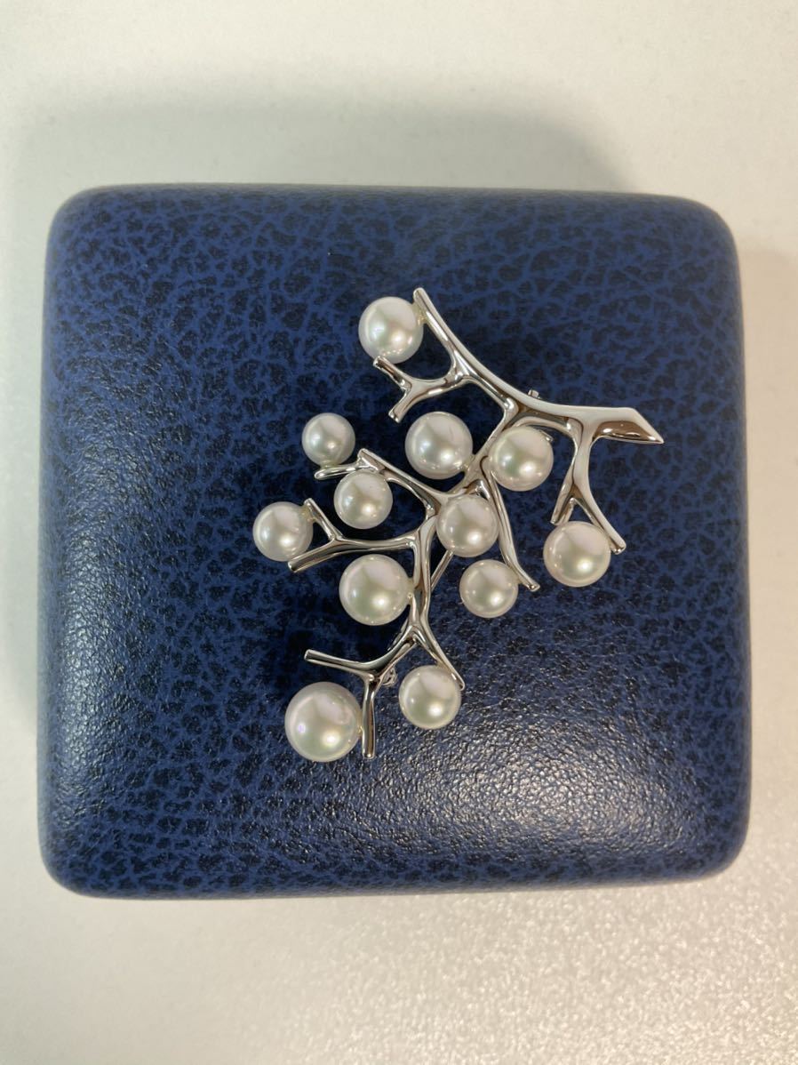 週末限定直輸入♪ 827 MIKIMOTO ミキモト K18WG 1粒パール クロス ...