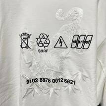 SHAREEF シャリーフ 20年秋冬 虎emb. BIG SWEAT オーバーサイズトレーナー 定価19,800円 3 送料520円〜 虎刺繍クールネックスウェット 白_画像4