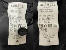 AURALEE オーラリー ウールビエラセットアップスーツ 4 定価75,900円 SELVEDGE WOOL VIYELLA テーラードジャケット ワイドパンツ 灰 メンズ_画像5