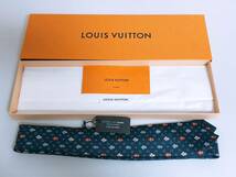 新品未使用品 LOUIS VUITTON ルイヴィトン クラヴァット ソーヴィヴィエンヌ M76322 ネクタイ シルク100%_画像1