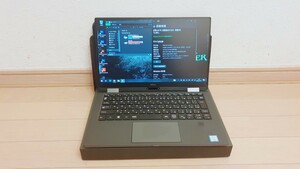  DELL 超美品 Core i7搭載！13.3型FHD液晶快速パワフル2-in-1タブレットPC！XPS 13 9365 2-in-1 Core i7-7Y75 16GB SSD512GB Win11　BLACK