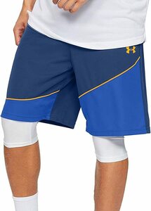 [KCM]Z-under-783-LG* exhibition goods *[ Under Armor ] men's shorts 10 -inch shorts 1343004 blue size LG basket 