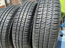 即決 美品 バリ山 ジムニーシェラ 社外ブラックアルミ 195/80R15 製造18年 ブリジストン 半年使用で倉庫保管品 ４本　 　 _画像7