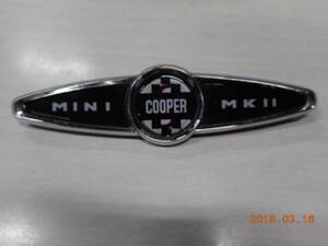 ローバーミニ　MINI　Mk-Ⅱ　トランクリッドバッジ　クーパーS　オースチン　モーリス　バッジ