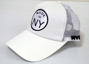 NYC/MADE IN NY/メッシュキャップ/ 正規品/フリーサイズ/009/City of NewYork　WH