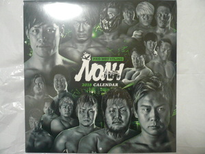  Professional Wrestling NOAH( Noah ) 2018 year wall-mounted calendar new goods * unopened 