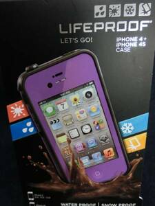 ●ネコポス送料380円●NEW(新品)■在庫有り★キジマ★LifeProof★iPhone/4/S★防水/防塵/ケース/紫/G3★ライフプルーフ/KIJIMA/TM-LPCASEV