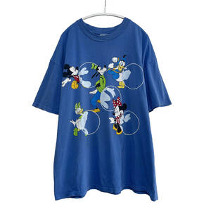 USA古着 半袖 Tシャツ ディズニー Disney ミッキーマウス グーフィー ドナルド デイジー ミニー オーバーサイズ メンズXL BA1463