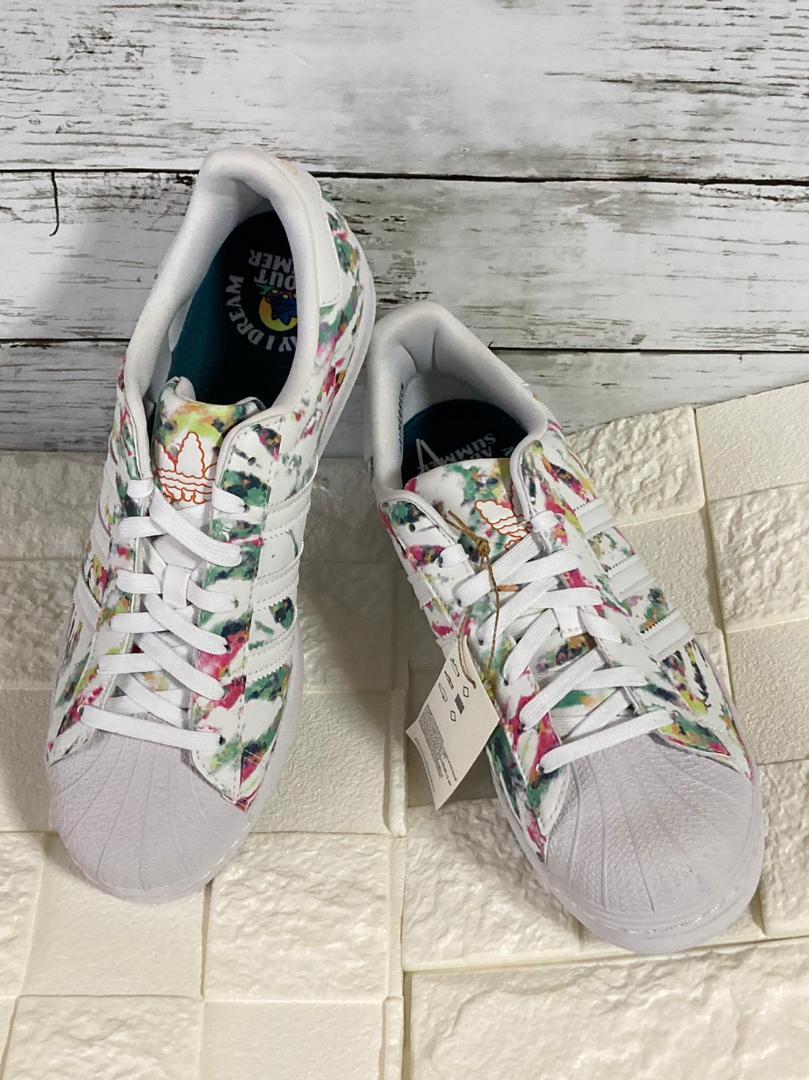 絶対一番安い adidas アディダスーパースター新品ブラックスニーカーEG