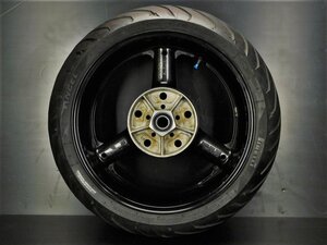 160【評価A】 GSX1400 GY71A 油冷 実動 純正 リア ホイール タイヤ 山3分 J17M/C×MT6.00 190/50 ZR 17 M/C 73W