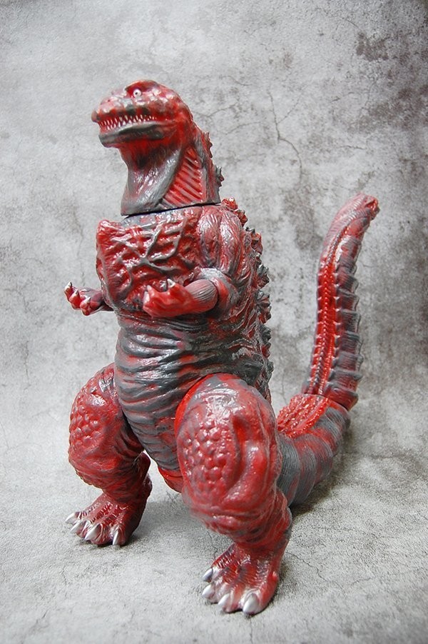 マルサン ゴジラ1995 デスゴジ バーニングゴジラ 赤目レア? ソフビ