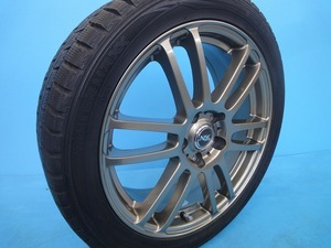 中古 スタッドレス 18インチ マナレイ NSC DIREZZA ダンロップ WM01 タイヤ ホイール 4本セット 225/45R18 加須店