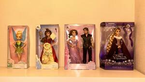 DISNEY SPECIAL SET ★★★★★ ディズニー キャラクター 4点セット Rapunzel Tangled Tinker Bell ...