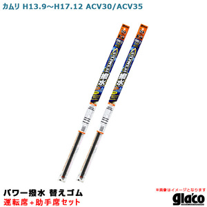 ガラコワイパー パワー撥水 替えゴム 車種別セット カムリ H13.9～H17.12 ACV30/ACV35 運転席+助手席 ソフト99 ht