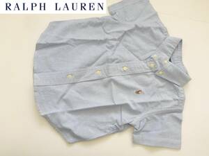  super-beauty goods Ralph Lauren * light blue short sleeves shirt 90