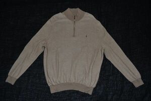 *RALPH LAUREN*POLO* Ralph Lauren ( stock ) high‐necked half Zip. pull over .... cotton sweater 4XB#XXXL large big size 