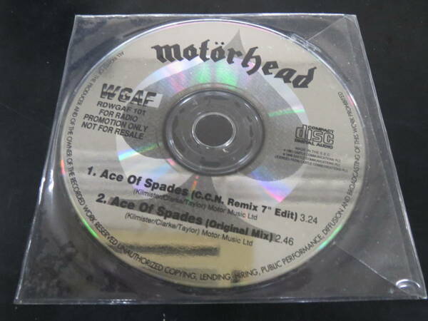 未開封新品！プロモ盤！Motorhead - Ace of Spades 輸入盤シングルCD（ヨーロッパ RDWGAF 101, 1993）