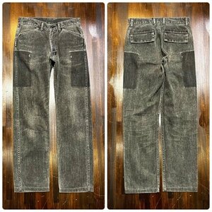  men's pants JOHNBULL Johnbull Denim jeans processing black gray small size FE565 / approximately W28 nationwide equal postage 520 jpy 