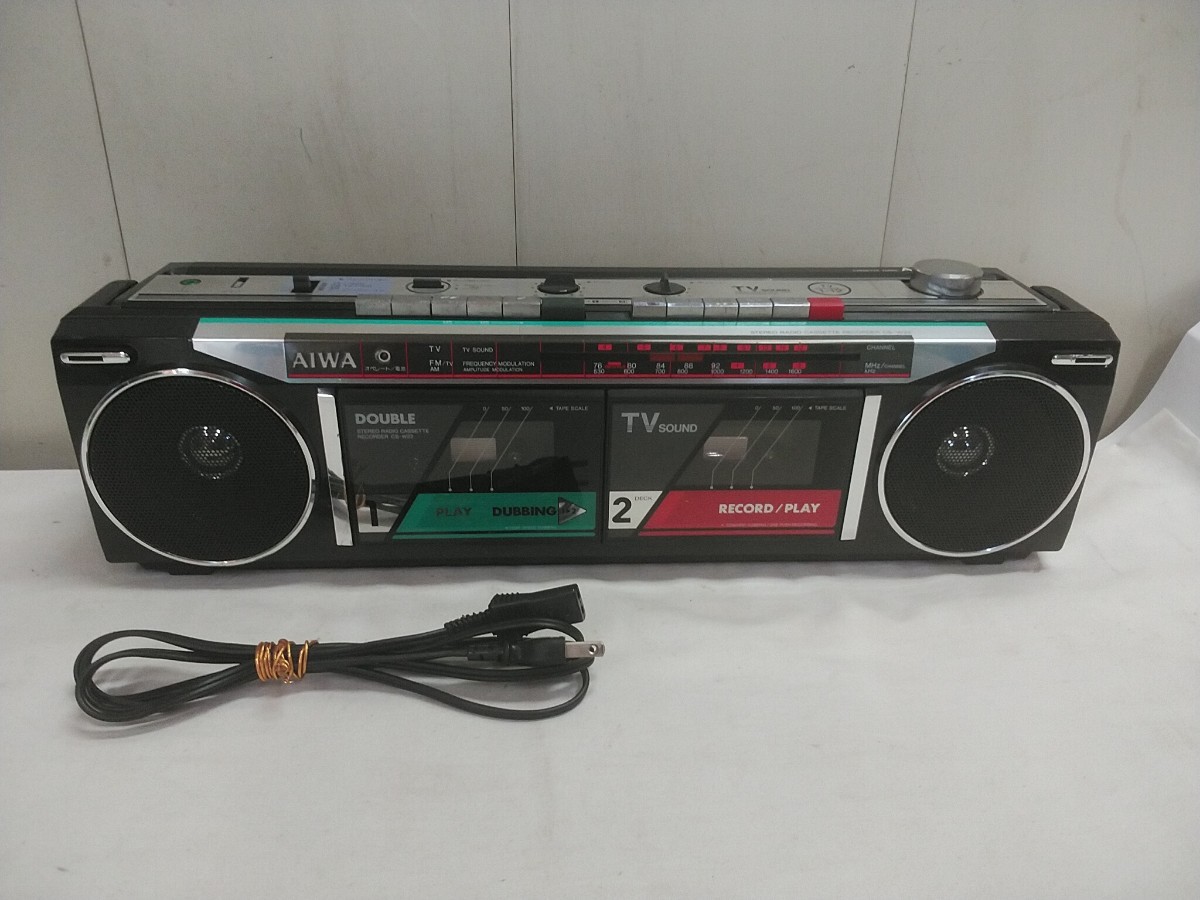 N3)ジャンク AIWA CS-W99 昭和 レトロ アイワ fkip.unmul.ac.id