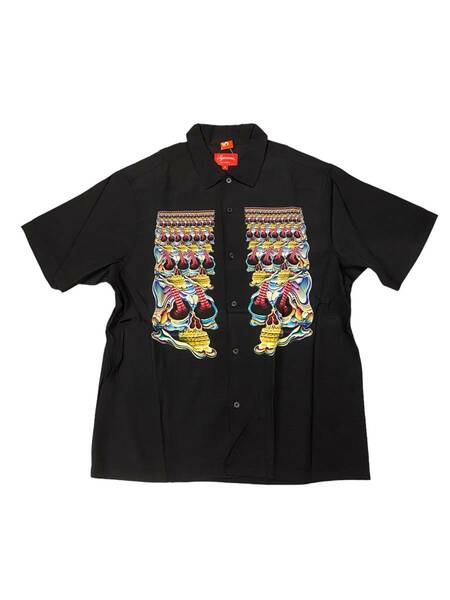 【新品】Supreme シュプリーム【Skulls S／S Shirt】2022年秋冬 22AW スカルプリント シャツMサイズブラック