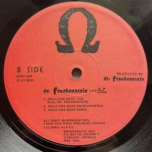 【アングラ、レア盤、ヒップホップ 90s】 Dr. Frankenstein* Frankenstein's Pain / Peace And Quiet レコード アナログの画像3