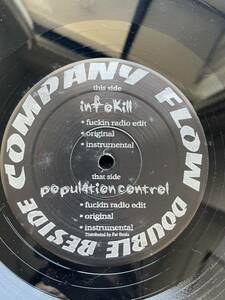 【アングラ、レア盤、ヒップホップ 90s】 Company Flow Infokill / Population Control