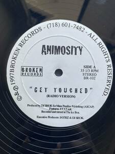 【アングラ、レア盤、ヒップホップ 90s】 Animosity Get Touched レコード　アナログ