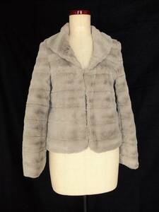  Proportion Body Dressing * eko fur *topa- coat * gray ju* size 2* beautiful goods 