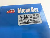 未使用 箱付 希少 マイクロエース 0306　A-6672　a-6673　東武9000型 リニューアル車 6両+4両フル編成　Ｎゲージ 鉄道模型 MAICRO ACE_画像3