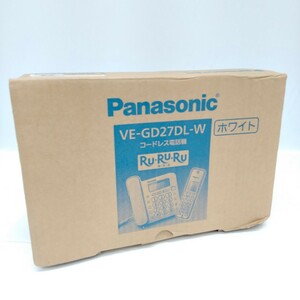 未使用 パナソニック コードレス電話機(子機1台付き) ホワイト VE-GD27Dl-W Panasonic