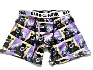 メンズファッション 下着 ブリーフ ボクサーパンツ KING NOVA/キングノバ 前開きボクサーパンツ（M）パープル 猿 p0S30