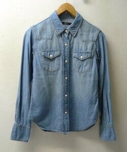 *Another Edition Another Addition Denim рубашка в ковбойском стиле индиго 