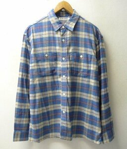◆ COOTIE クーティー Tartan Check Oversized Work Shirt　オーバーサイズ チェック　ネルシャツ　サイズ M 美品