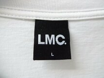 ◆LMC エルエムシー メッセージ クルーネック Tシャツ 白　サイズL 美_画像3