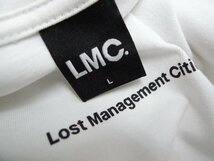 ◆LMC エルエムシー メッセージ クルーネック Tシャツ 白　サイズL 美_画像6