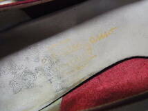 高級 FERRAGAMO サルバトーレフェラガモ ビンテージ レザー パンプス ヴァラ金具 赤 靴 サイズ6C 23.5センチ_画像7