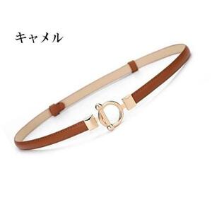 [ Camel ]1.4cm[IO sliding belt ] gold small belt lady's 