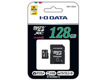 アイ・オー・データ microSDメモリーカード 128GB Class 10対応（SDカード変換アダプター付き） IODATA BMS-128G10 【F2】_画像1